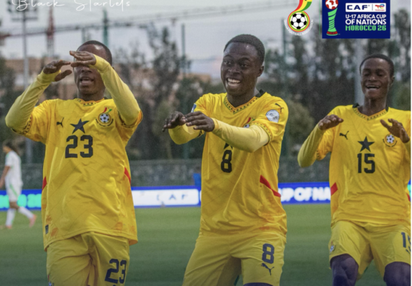 CAF U-17 AFCON: Black Starlets giveaway two-goal lead to draw 2-2 with Algeria