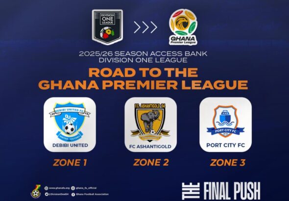 Debibi, FC AshantiGold 04 & Port City qualify for 2026/27 Ghana Premier League